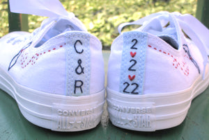 Converse/Keds/TOMS/VANS Heel Tab Stitching on Customer Provided low top fabric shoes