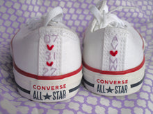 Load image into Gallery viewer, Converse/Keds/TOMS/VANS Heel Tab Stitching on Customer Provided low top fabric shoes

